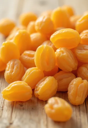 Džiovinti abrikosai keraminiame dubenėlyje su šviežiais abrikosais ir medumi