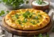Patiekta indiška focaccia su kariu ir kalendra
