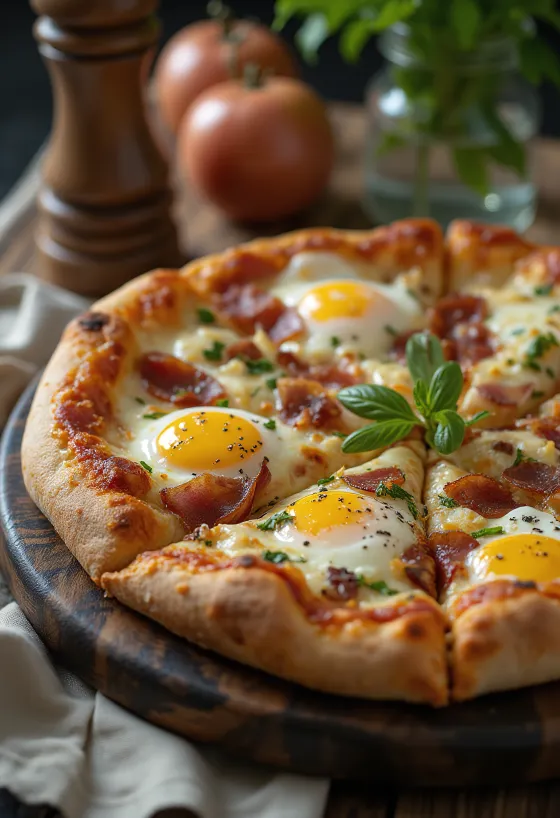 Pizza Rustica Abruzzese su šonine, kiaušiniais ir pekorino sūriu