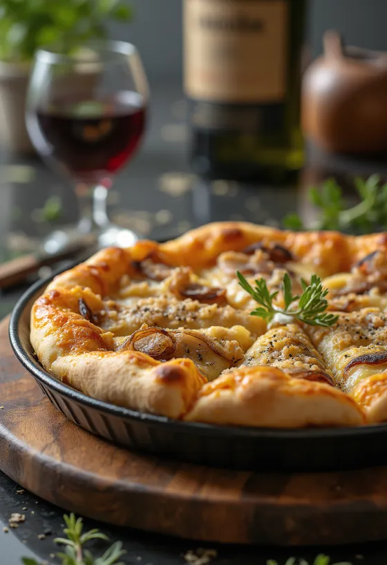Pizza Sfincione storapadė pica su saldžiaisiais svogūnais