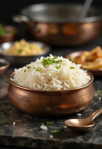 Basmati ryžiai patiekti