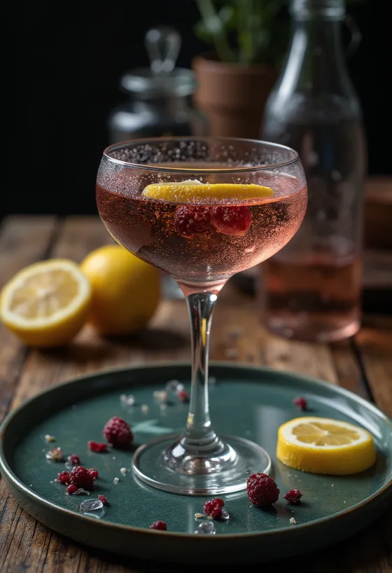 Šeivamedžių putojantis kokteilis su šviežia citrina ir mėtomis