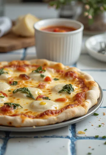Pizza alla Ricotta su rikota ir sūriu