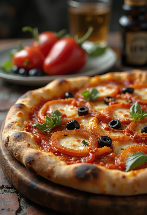 Pizza alla Zingara su daržovėmis ir dešra