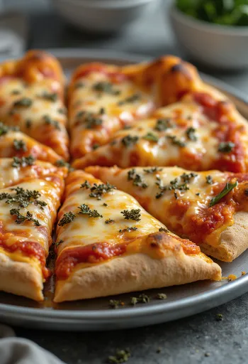 St. Louis Style Pizza plona tešla su Provel sūriu