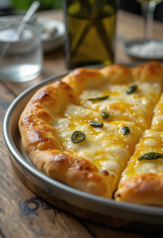 Pizza all’Olio su ypač tyru alyvuogių aliejumi ir žolelėmis