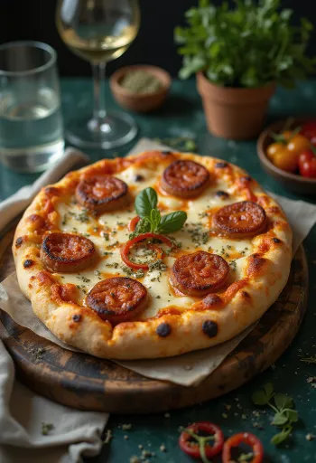 Veganiška Diavola pica su augaline dešra ir čili