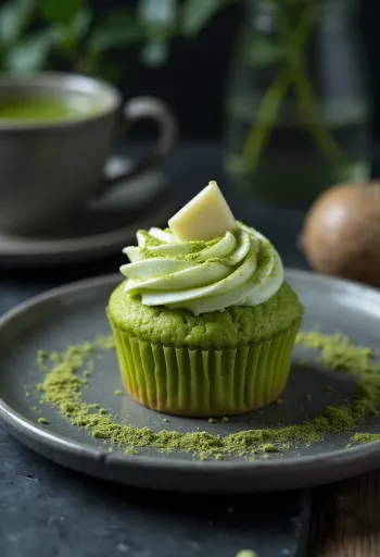 Matcha keksiukai su maskarponės kremu