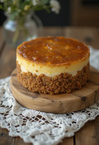 Medaus tortas, papuoštas riešutais