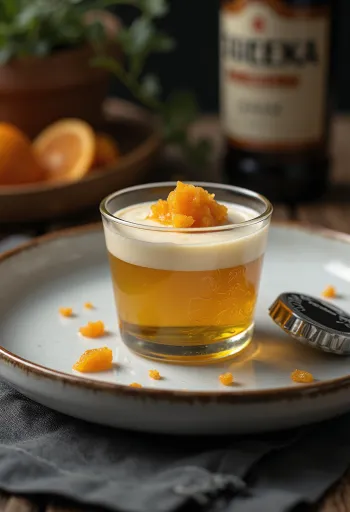 Patiekta panna cotta su alumi