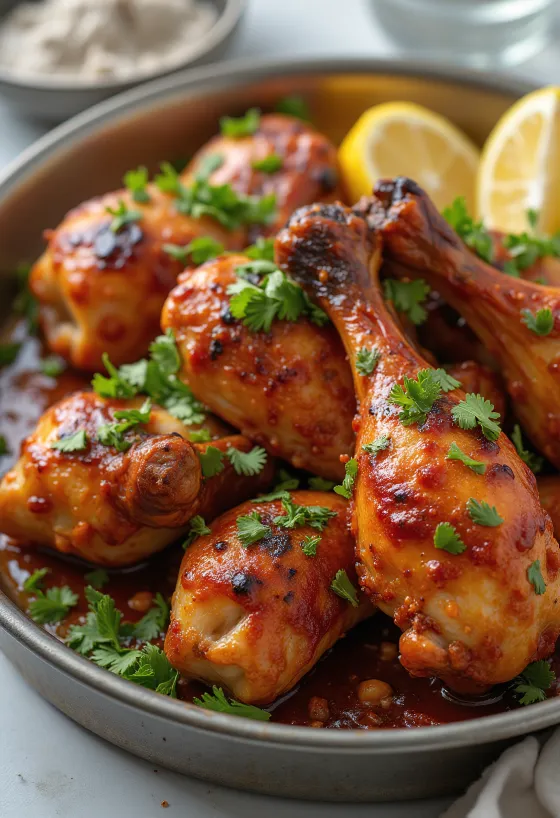 Tandoori vištiena patiekiama su naan duona ir salotomis