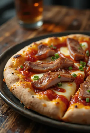 Kiniška pica su Char Siu kiauliena