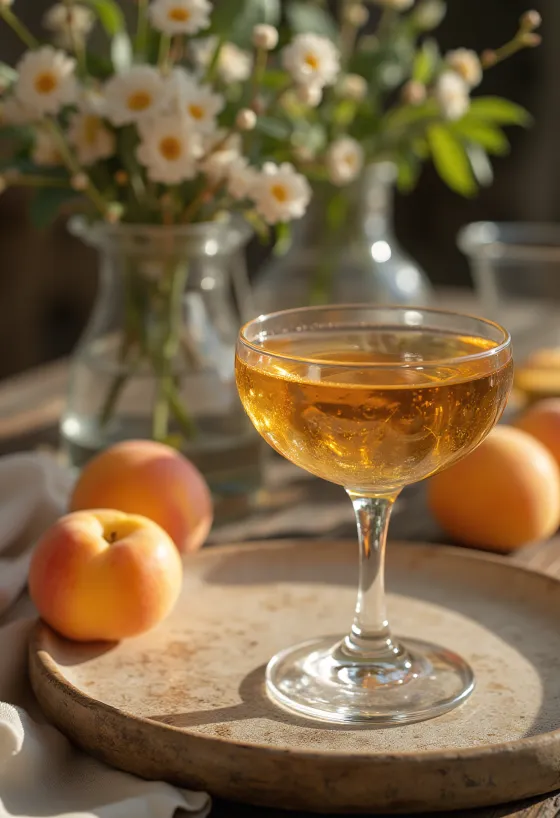 Abrikosų palinka butelyje