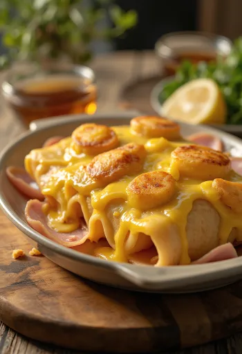 Croque blynai patiekti