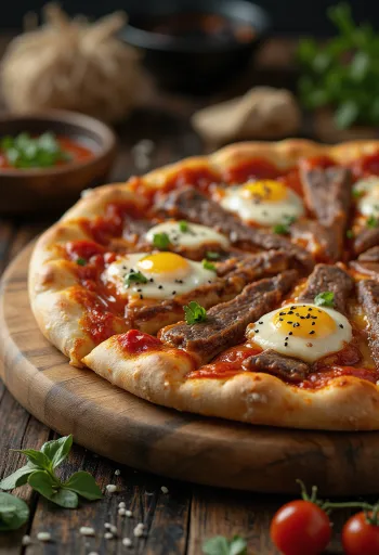 Korėjietiška pica su Bulgogi jautiena