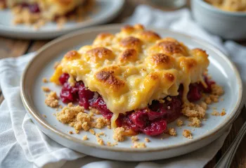 Veganiška baklažanų musaka su burokėliais