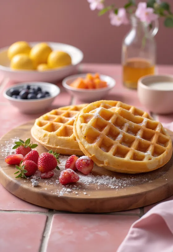 „Pasidaryk pats“ vaflių baras su įvairiais priedais