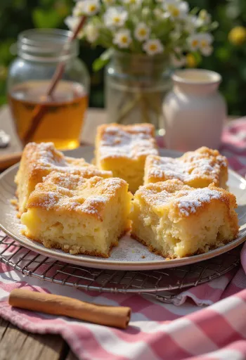 Patiektas medaus ir cinamono pyragas