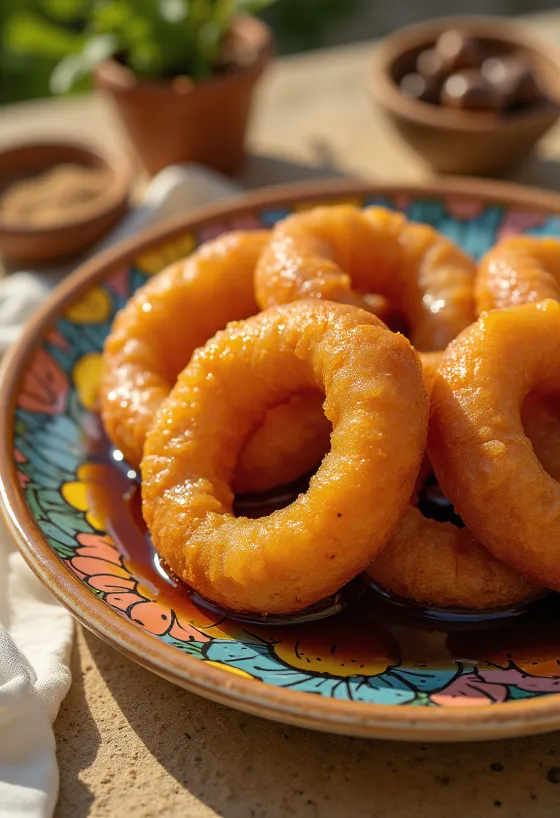 Picarones Peru saldžiųjų bulvių spurgos su melasa