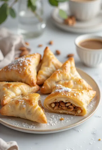 Kepta samosa su romu ir migdolais