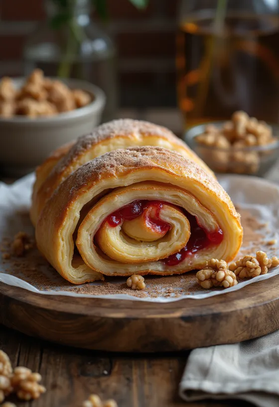 Patiektas 'Kürtőskalács' su uogiene