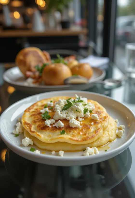 Lietiniai su feta sūriu, ką tik iškepti