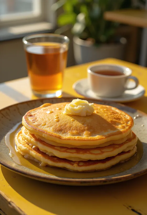 Akıtma turkiški blynai lėkštėje
