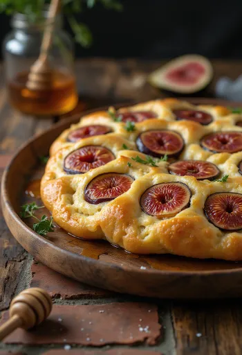 Focaccia su figomis ir medumi