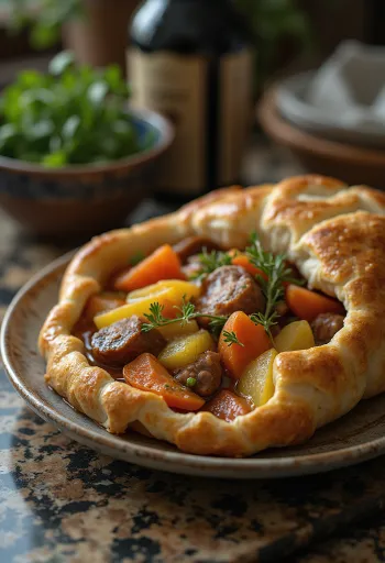 Baeckeoffe patiektas su šviežia duona