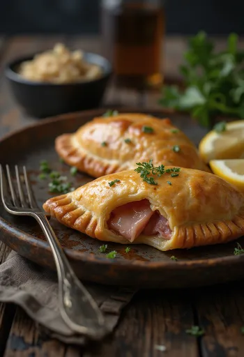 Empanada su rūkyta sprandine auksine tešla