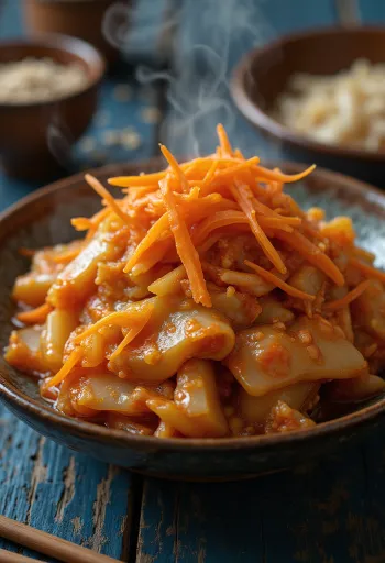 Kimchi stiklainyje