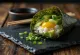 Temaki su Tamagoyaki, patiekiama su šviežiomis daržovėmis