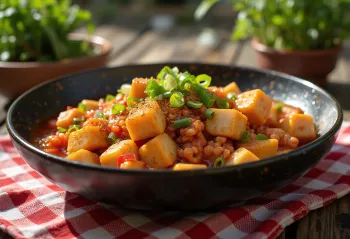 Mapo Tofu, Sičuano tofu su malta kiauliena ir aštriu padažu