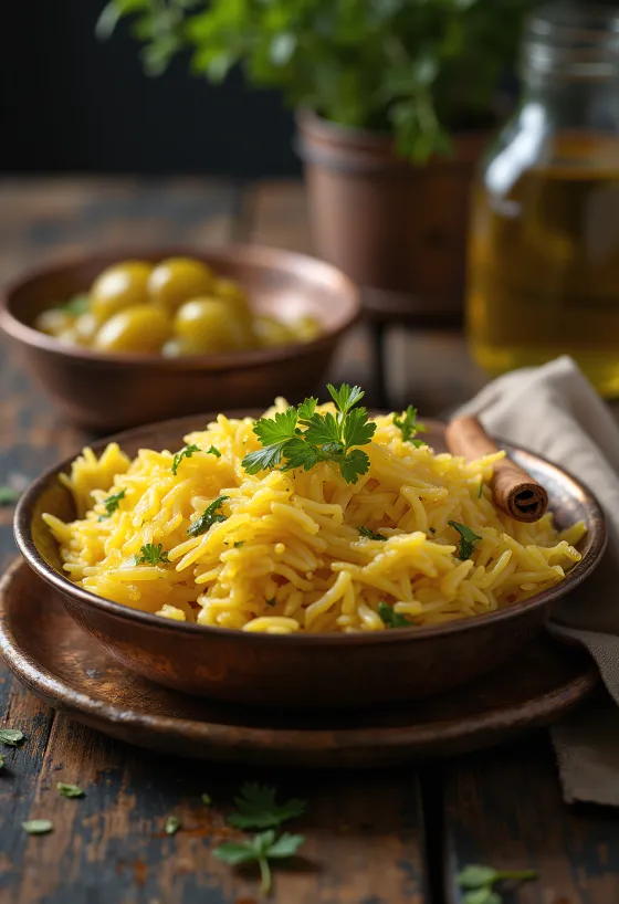 Patiekti ryžiai su Ghee sviestu