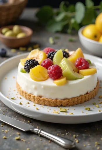 Jogurtinis tortas su vaisiais