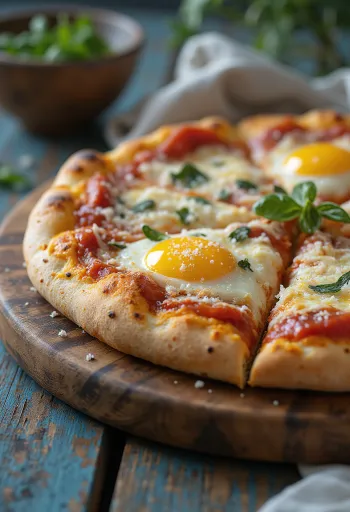 Pizza alla Parmigiana su baklažanais ir parmezanu