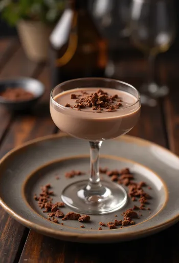 Panna cotta su šokoladiniu likeriu