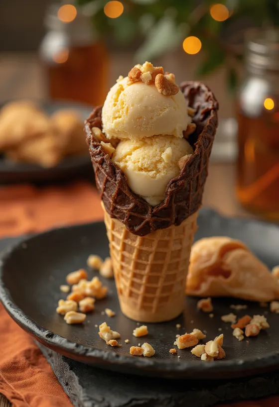 „Drumstick Butterscotch“ ledai ragelyje