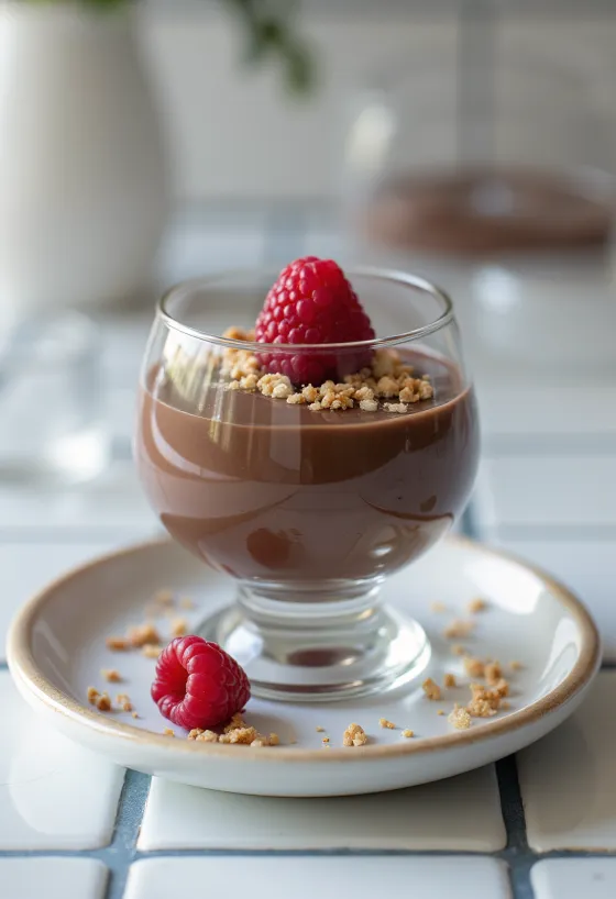 Šokoladinė panna cotta be cukraus
