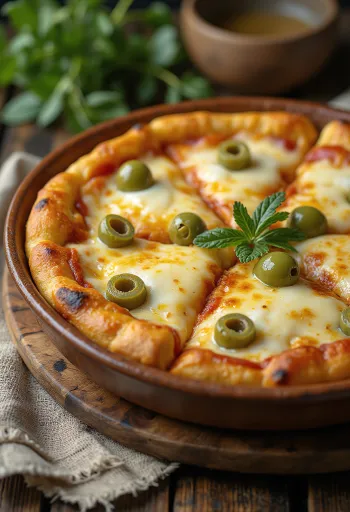 Pizza Argentina su stora tešla, mocarela ir pomidorų padažu