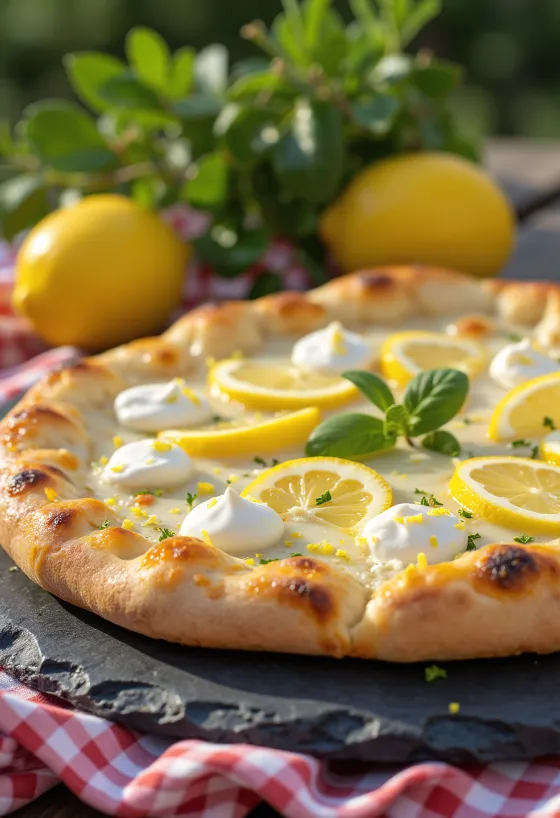 Pica „Al Limone“ patiekta