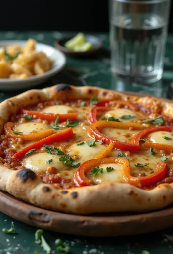 Pizza Chilena patiekta