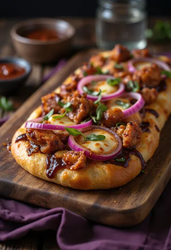 Barbecue vištienos fokačija patiekta